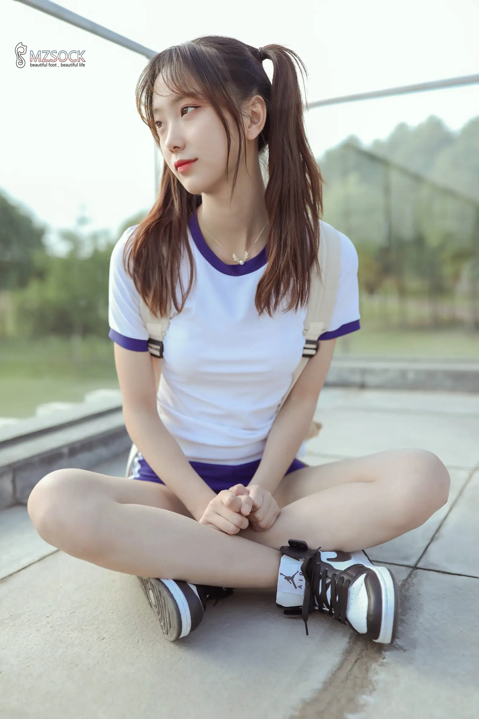 [Mzsock] Love beautiful feet NO.106 cocoa#[74P]-4