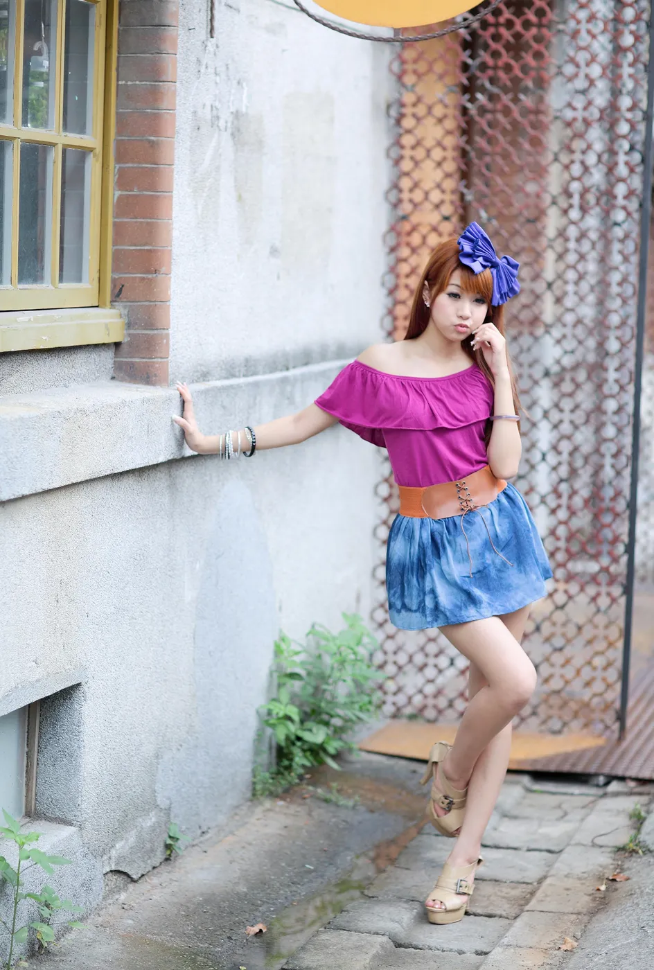 [Mzsock] NO.206 Xiaowen short skirt with cool and beautiful legs street photography#[52P]-32